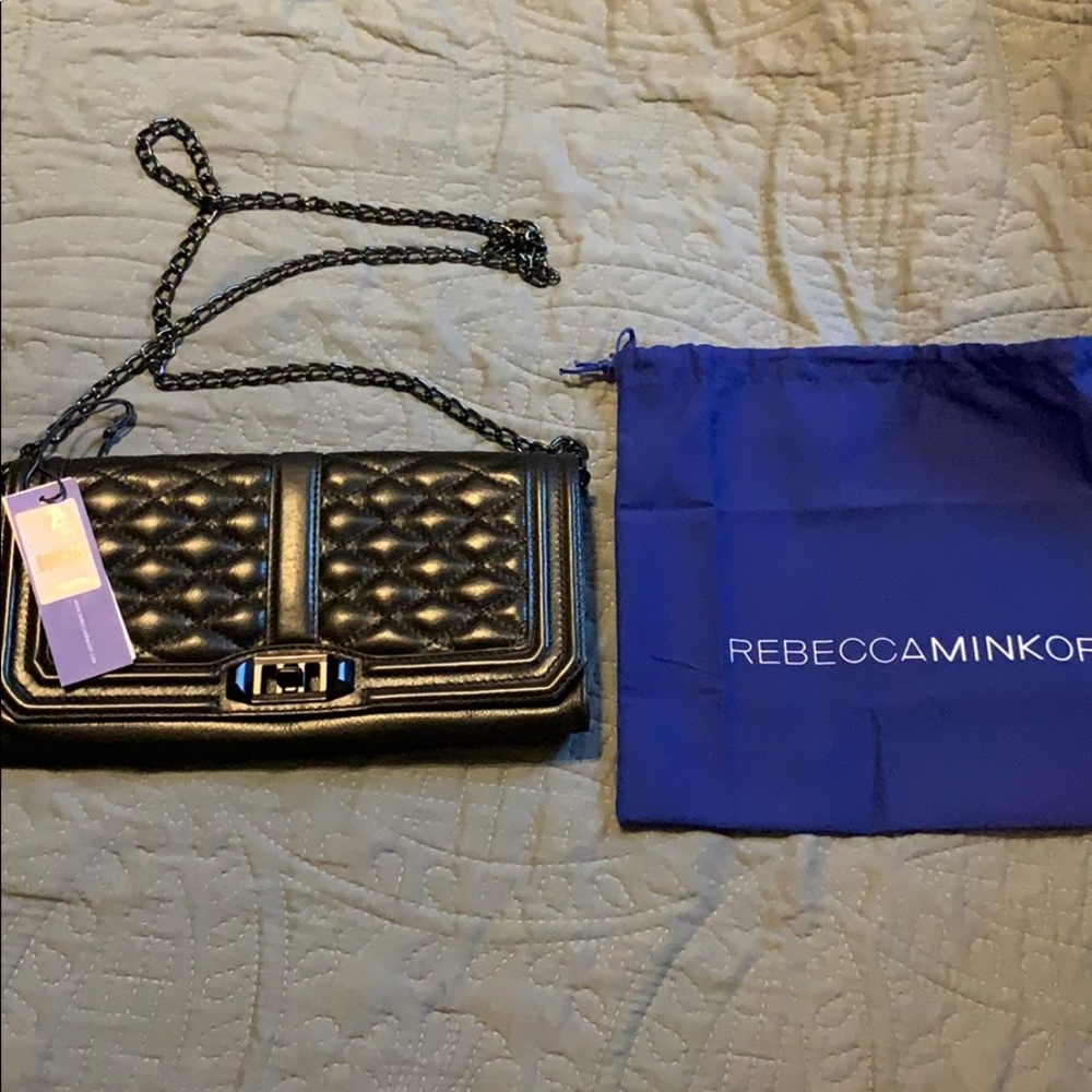 Rebecca Minkoff Love Clutch with Black Hardware